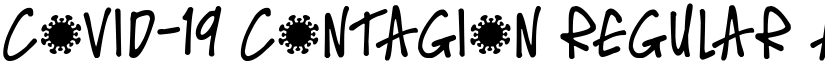 Covid-19 Contagion Regular font