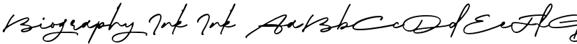 Biography Ink Ink font