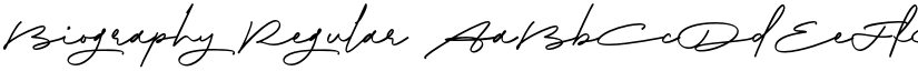 Biography Regular font