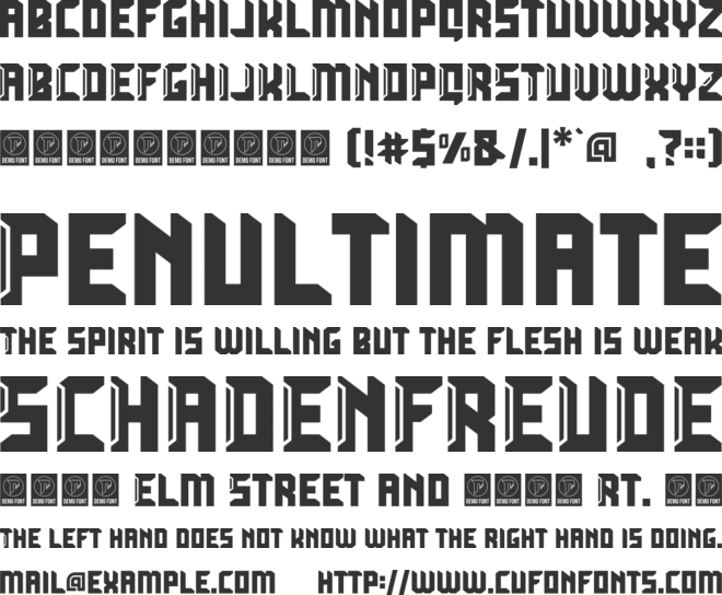 Gastino font preview