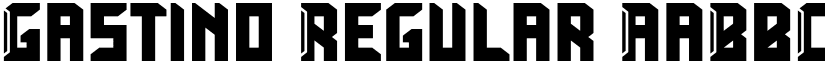 Gastino Regular font