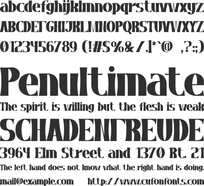 Moneywise font preview