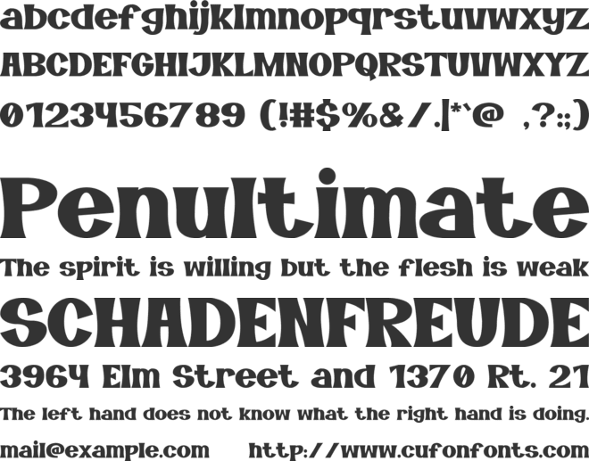 IMPACTFUL font preview