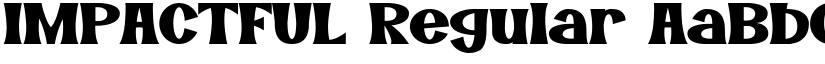 IMPACTFUL Regular font
