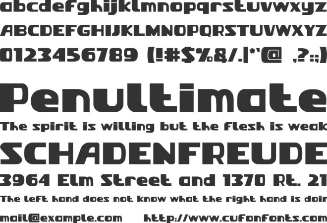 Nomaden font preview