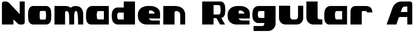 Nomaden Regular font