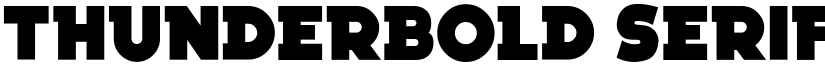 Thunderbold Serif Regular font