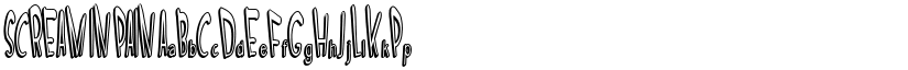 SCREAM IN PAIN font