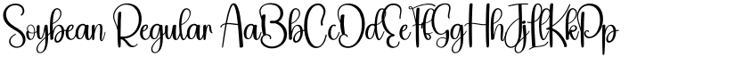 Soybean Regular font