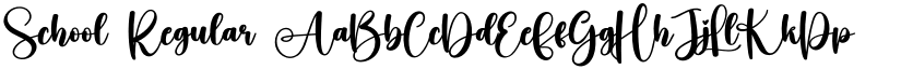 School Regular font