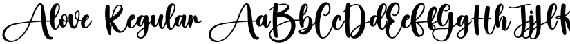 Alove Regular font