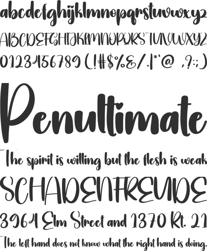 Graphics font preview