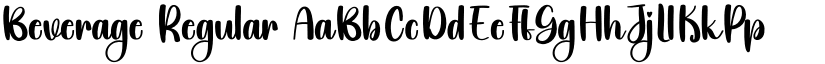 Beverage Regular font
