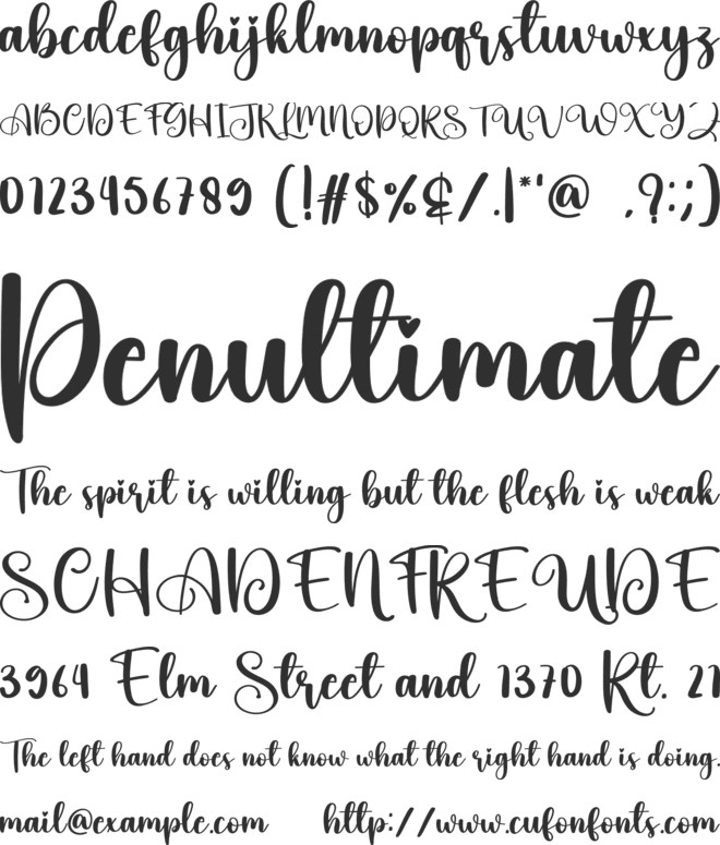 Beautiful Butterfly font preview