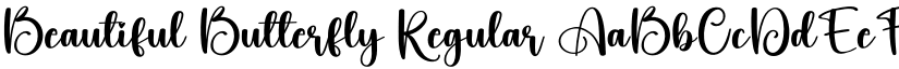 Beautiful Butterfly Regular font