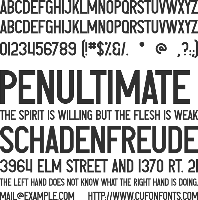 Ember font preview