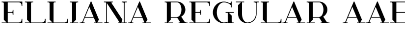 Elliana Regular font