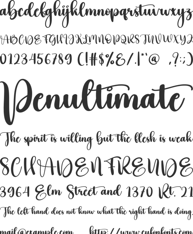 Runday font preview