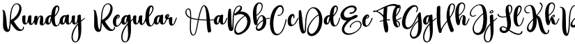 Runday Regular font