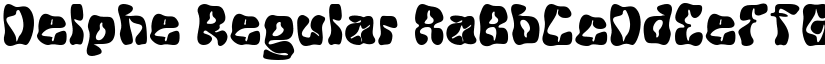 Delphe Regular font