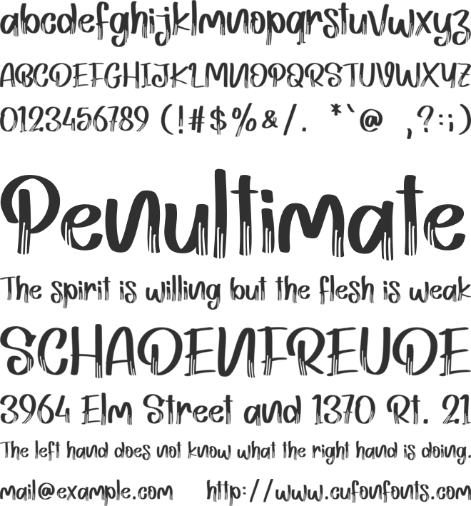 Lemah Teles - Personal Use font preview
