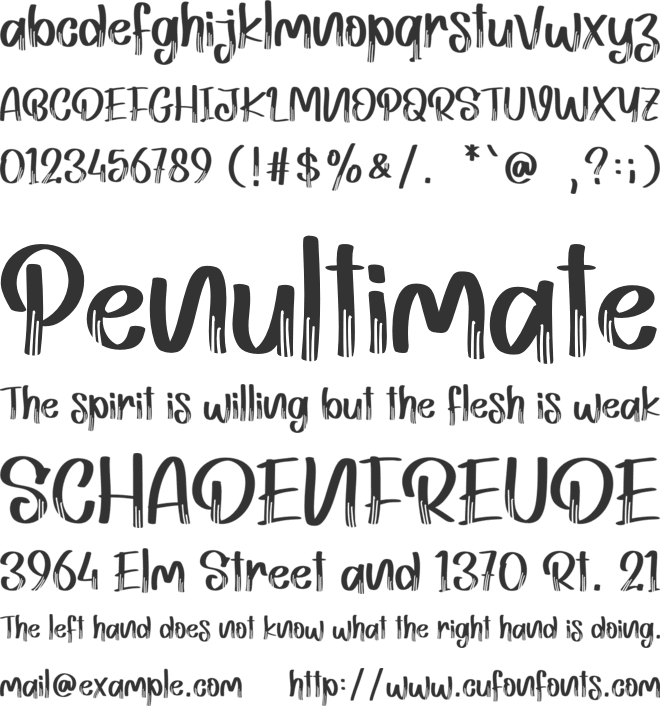 Lemah Teles - Personal Use font preview