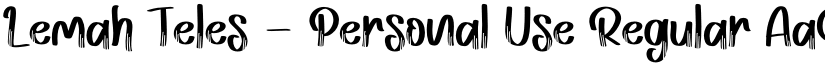 Lemah Teles - Personal Use Regular font