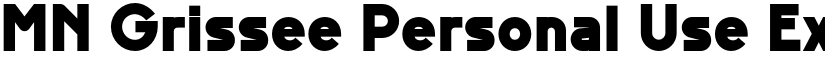 MN Grissee Personal Use ExtraBold font