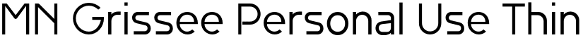 MN Grissee Personal Use Thin font