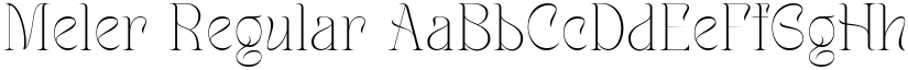 Meler Regular font