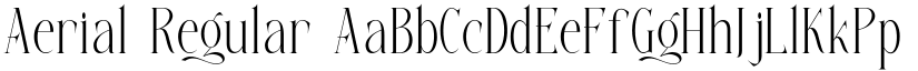Aerial Regular font