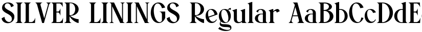 SILVER LININGS Regular font