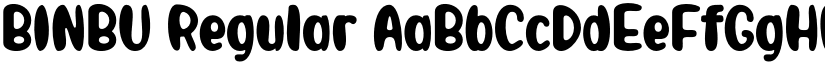 BINBU Regular font