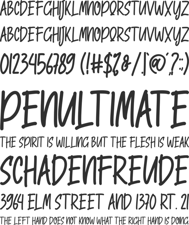 Asley font preview