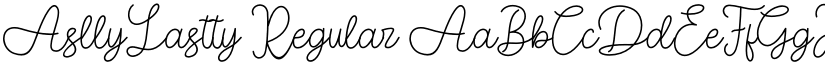 AsllyLastty Regular font
