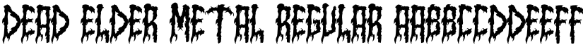 Dead Elder Metal Regular font