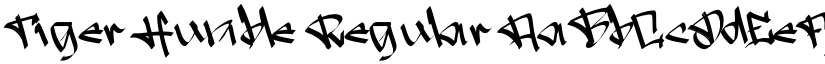 Tiger Humble Regular font