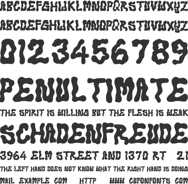 Break Secret font preview