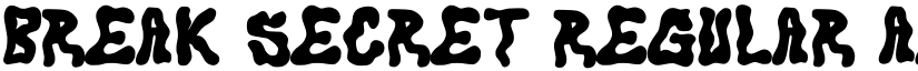Break Secret Regular font
