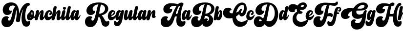 Monchila Regular font