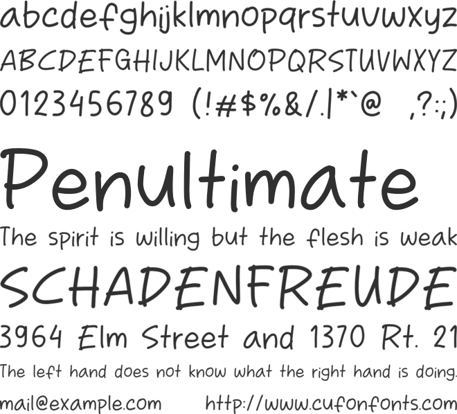 Zumbo City font preview