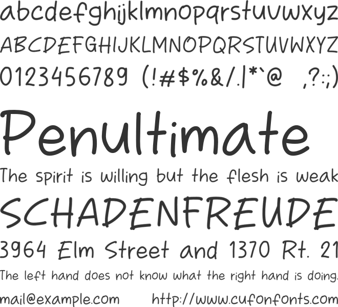 Zumbo City font preview