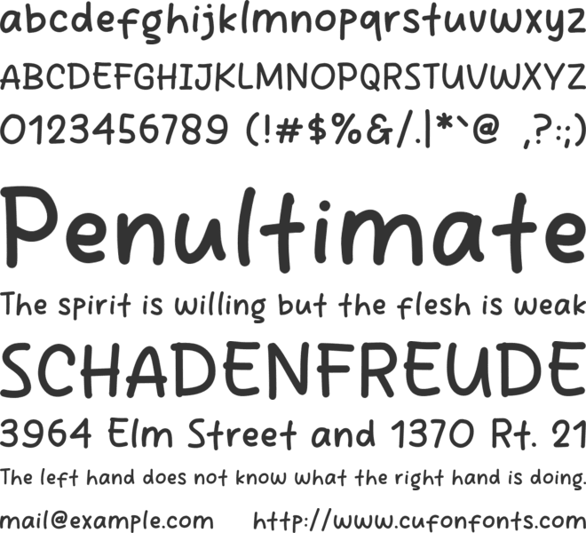 Kasitau font preview