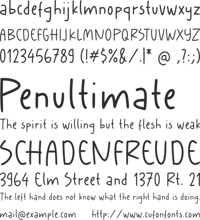 Babies Playtime font preview