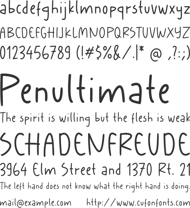 Babies Playtime font preview