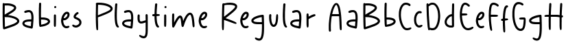 Babies Playtime Regular font