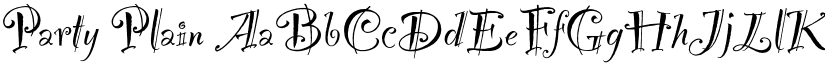Party Plain font