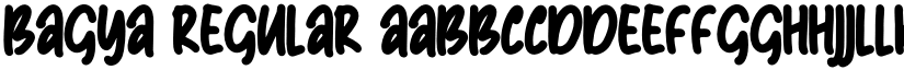 Bagya Regular font