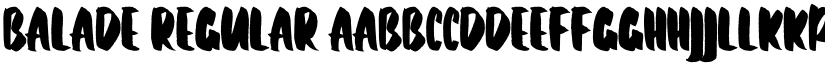Balade Regular font