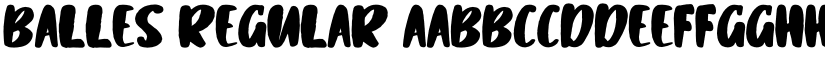 Balles Regular font